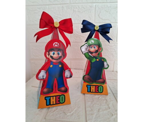 Kit 20 Lembrancinhas Personalizadas Super Mario