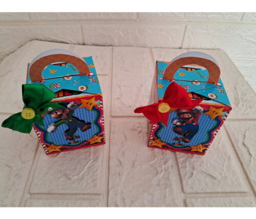 Kit 20 Lembrancinhas Personalizadas Super Mario