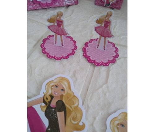 Kit 30 Lembrancinhas Barbie Personalizadas com Nome Festa