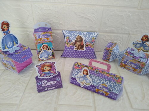 Kit 30 Lembrancinhas Princesa Sofia Personalizados Kit Festa