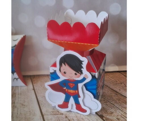 Kit 45 Peças Lembrancinhas Personalizadas Super Homem Cute