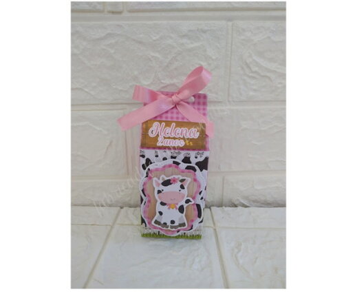 Kit 60 Lembrancinhas Personalizadas Fazendinha Rosa