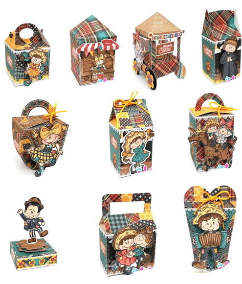 Kit de Personalizados Festa Junina 45 Itens Lembrancinhas