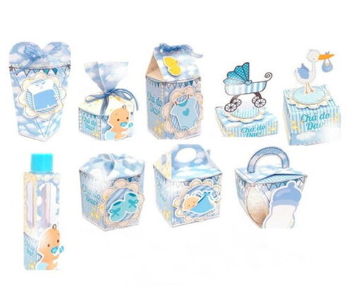 Kit de Personalizados Lembrancinhas Chá de Bebê Fralda