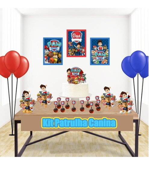 Kit Decoração Patrulha Canina