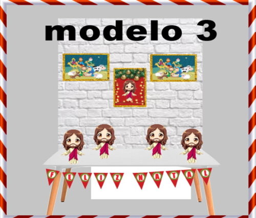 Kit Decoração Natal Natalina Ano Novo Papai Noel