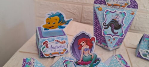 Kit Festa 110 Lembrancinhas Ariel a Pequena Sereia
