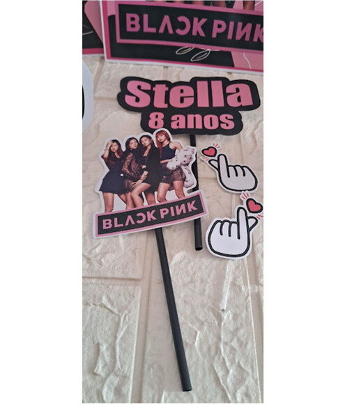 Kit Festa Black Pink Aniversário