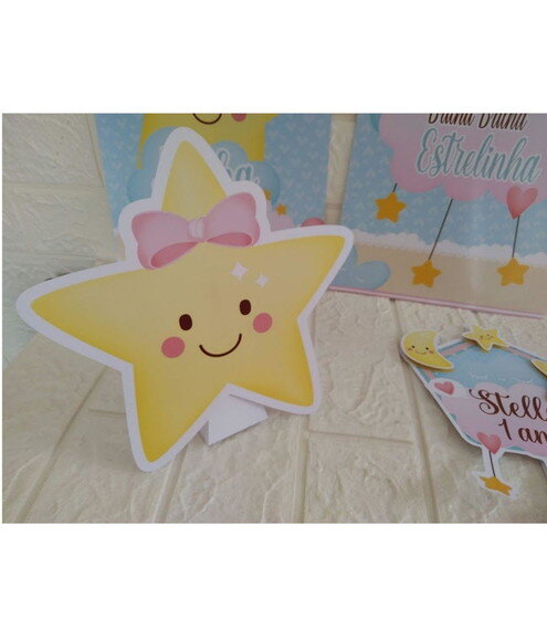 Kit Festa Brilha Brilha Estrelinha Decoração Aniversário