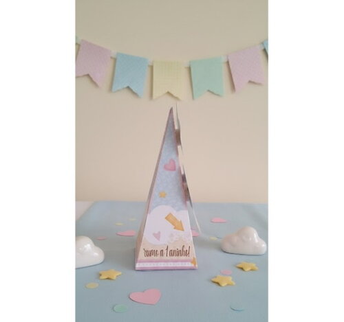 Kit Festa Brilha Brilha Estrelinha Lembrancinha Topo de Bolo