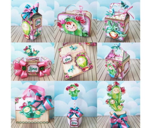 Kit Festa Cacto Personalizados Cactos