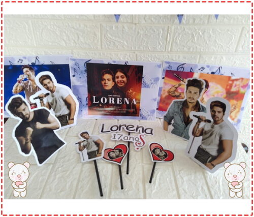 Kit Festa Luan Santana Decoração Aniversário Festa Topo Bolo