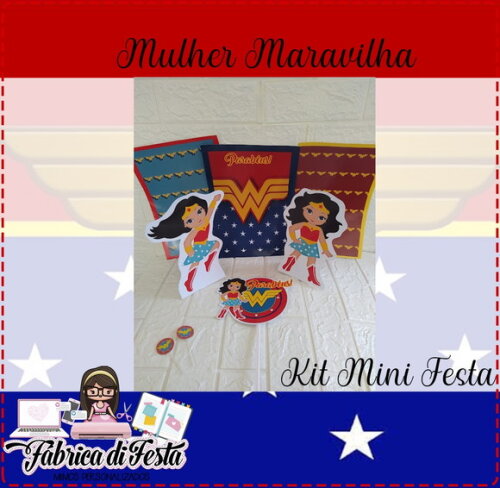 Kit Festa Mulher Maravilha