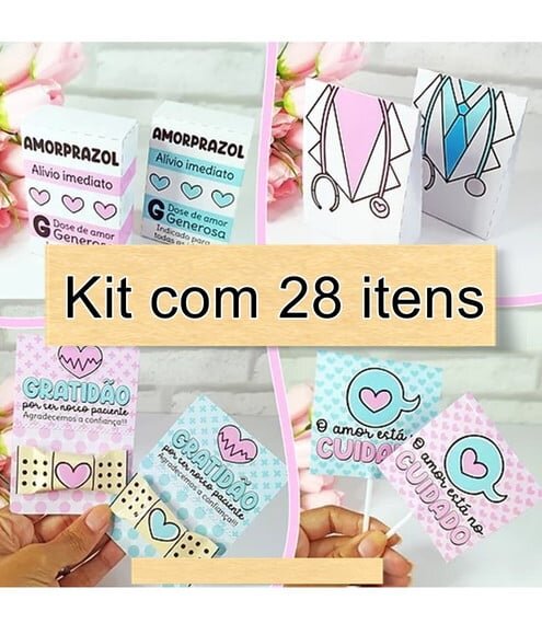 Kit Lembrancinhas Consultorio Médico Hospital Dentista