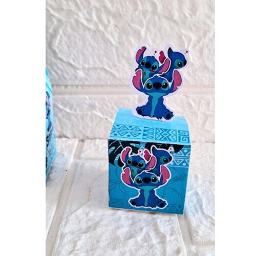 Kit Lembrancinhas Stitch Decoração Papelaria 30 Caixas