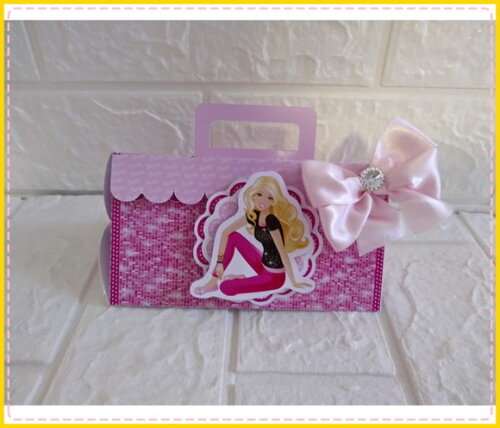 Kit Personalizados Barbie Caixinha Lembrancinha 35 Caixinhas