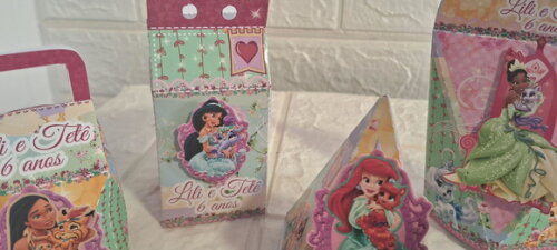 Kit Personalizados Princesas Lembrancinha Festa 25 Caixinhas