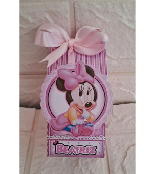 Kit Só Um Bolinho Minnie Baby Rosa Lembrancinha Personaliza