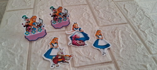 Lembrancinha Aniversario Alice no País das Maravilh 45 Itens