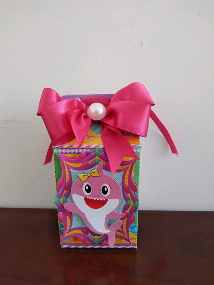 Lembrancinha Aniversário Baby Shark Rosa Kit Festa Completa