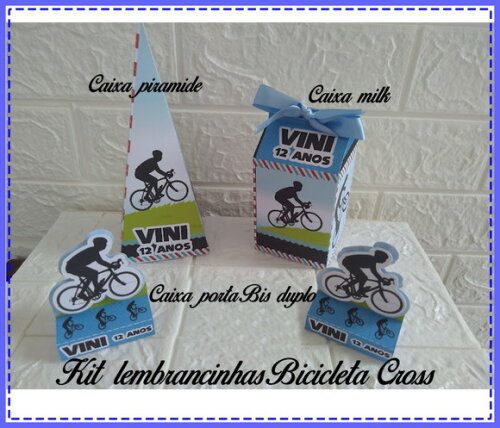 Lembrancinha de Aniversário Bicicleta Ciclista