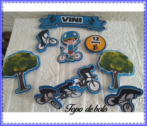 Lembrancinha de Aniversário Bicicleta Ciclista