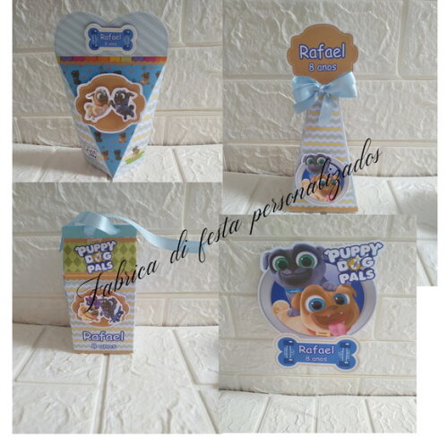 Lembrancinha de Aniversário Puppy Dog Pals Kit Festa