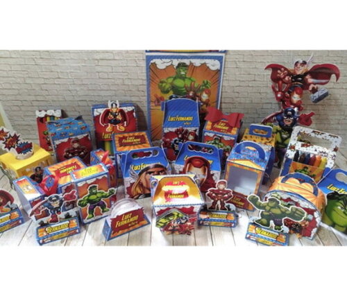 Lembrancinha de Aniversário Vingadores Festa Infantil Kit