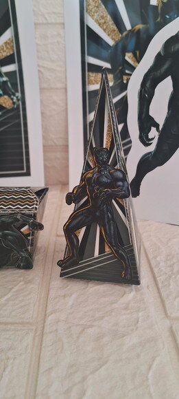 Lembrancinha Pantera Negra Caixa Piramide Cone Festa