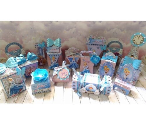 Lembrancinha Personalizada da Cinderela 30 Peças