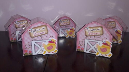 Lembrancinha Personalizada Fazendinha Celeiro