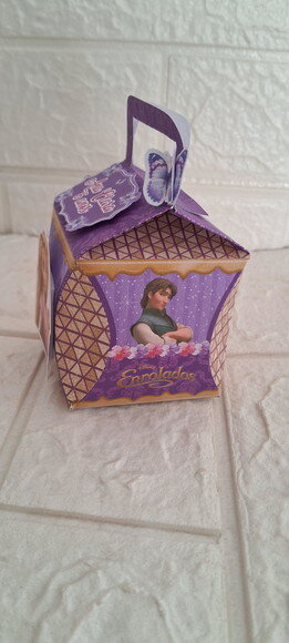 Lembrancinha Rapunzel Enrolados Caixa Cubo