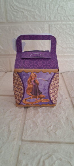 Lembrancinha Rapunzel Enrolados Caixa Cubo