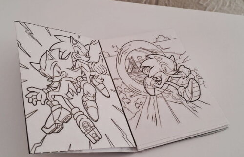 Lembrancinha Sonic Mini Livrinho de Colorir Kit Festa Sonic