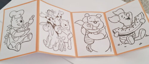 Lembrancinha Ursinho Pooh Mini Livrinho de Colorir Kit Festa