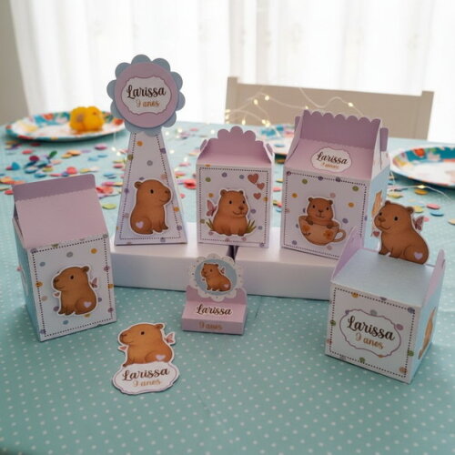 Lembrancinhas Capivara Aniversário Personalizados 30 Itens