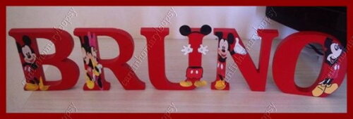 Letra em MDF personalizada Mickey