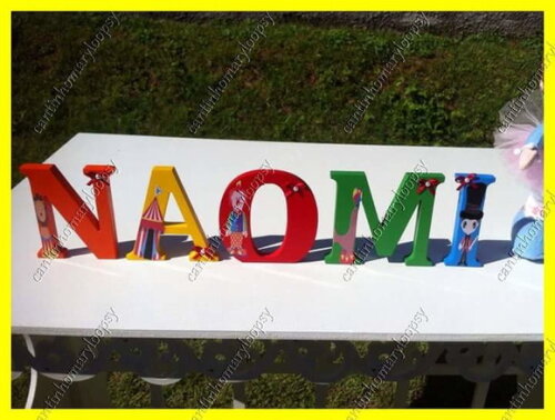 Letras em MDF personalizadas O Circo