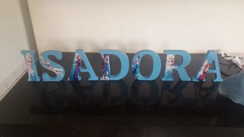 Letras em mdf personalizadas tema Frozen