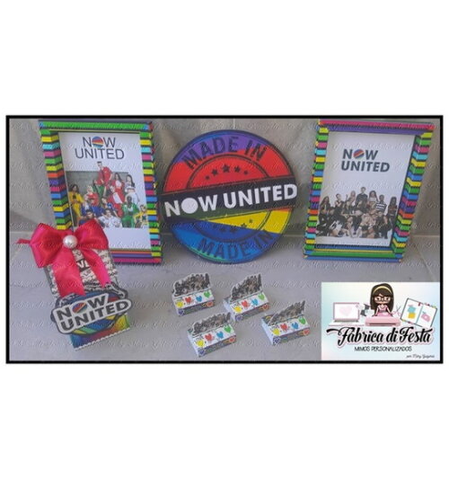 Now United Lembrancinha Personalizada 45 Itens