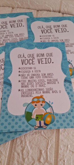 Pool Part Recadinho de Mesa para Centro de Mesa 15 Unidades