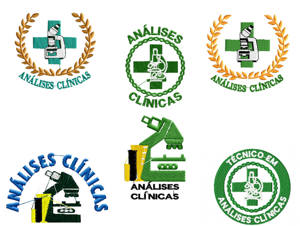 Matriz de Bordado Análises Clinicas 06 matrizes 2