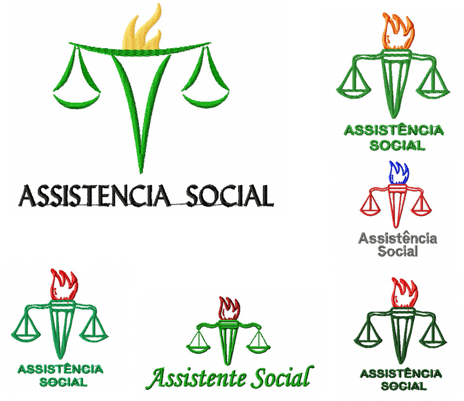 Matriz de bordado Asistencia Social 1