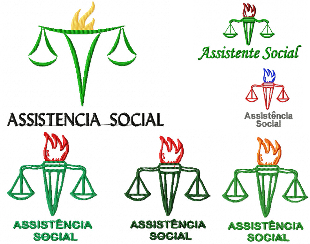 Matriz de bordado Asistencia Social 2