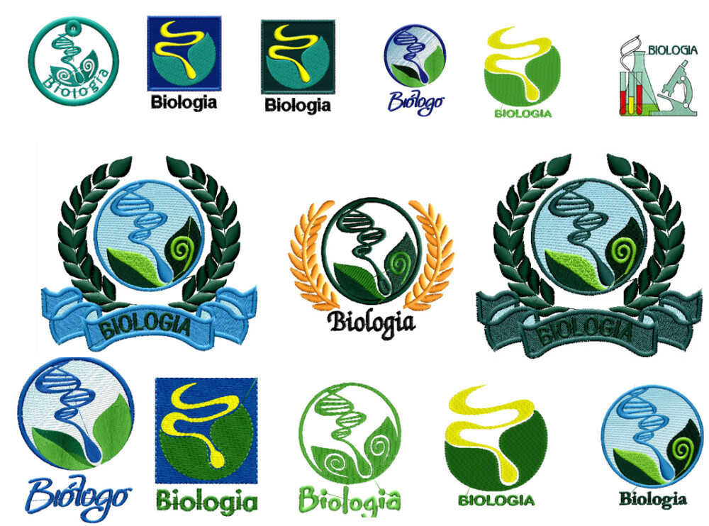 Matriz de Bordado Biologia 14 matrizes 2