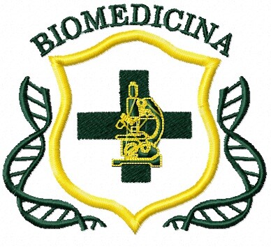 Matriz De Bordado Biomedicina Brasão Ref 16