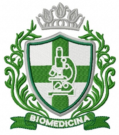 Matriz De Bordado Biomedicina Brasão Ref 1