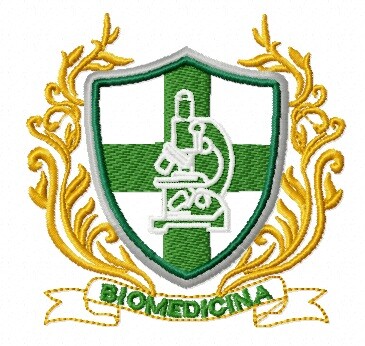 Matriz De Bordado Biomedicina Brasão Ref 27
