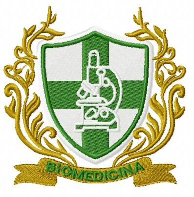 Matriz De Bordado Biomedicina Brasão Ref 24