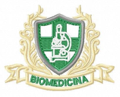 Matriz De Bordado Biomedicina Brasão Ref 22